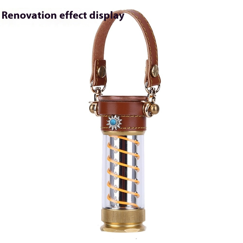 Leather Hanging Rope Camping Lantern Set by Arizona Desert Gear