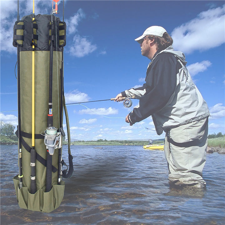 Fishing Rod Fishing Gear Cylindrical Fishing Bag by Arizona Desert Gear