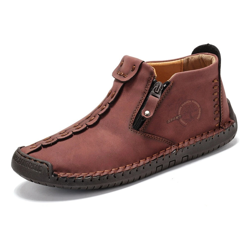 Men Ankle Zipper Hiking Boots Outdoor Shoes by Arizona Desert Gear