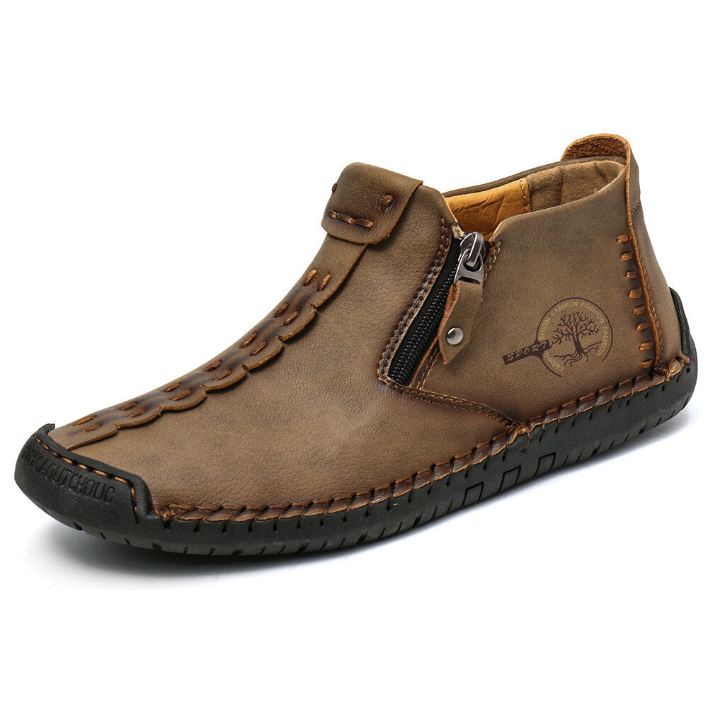 Men Ankle Zipper Hiking Boots Outdoor Shoes by Arizona Desert Gear