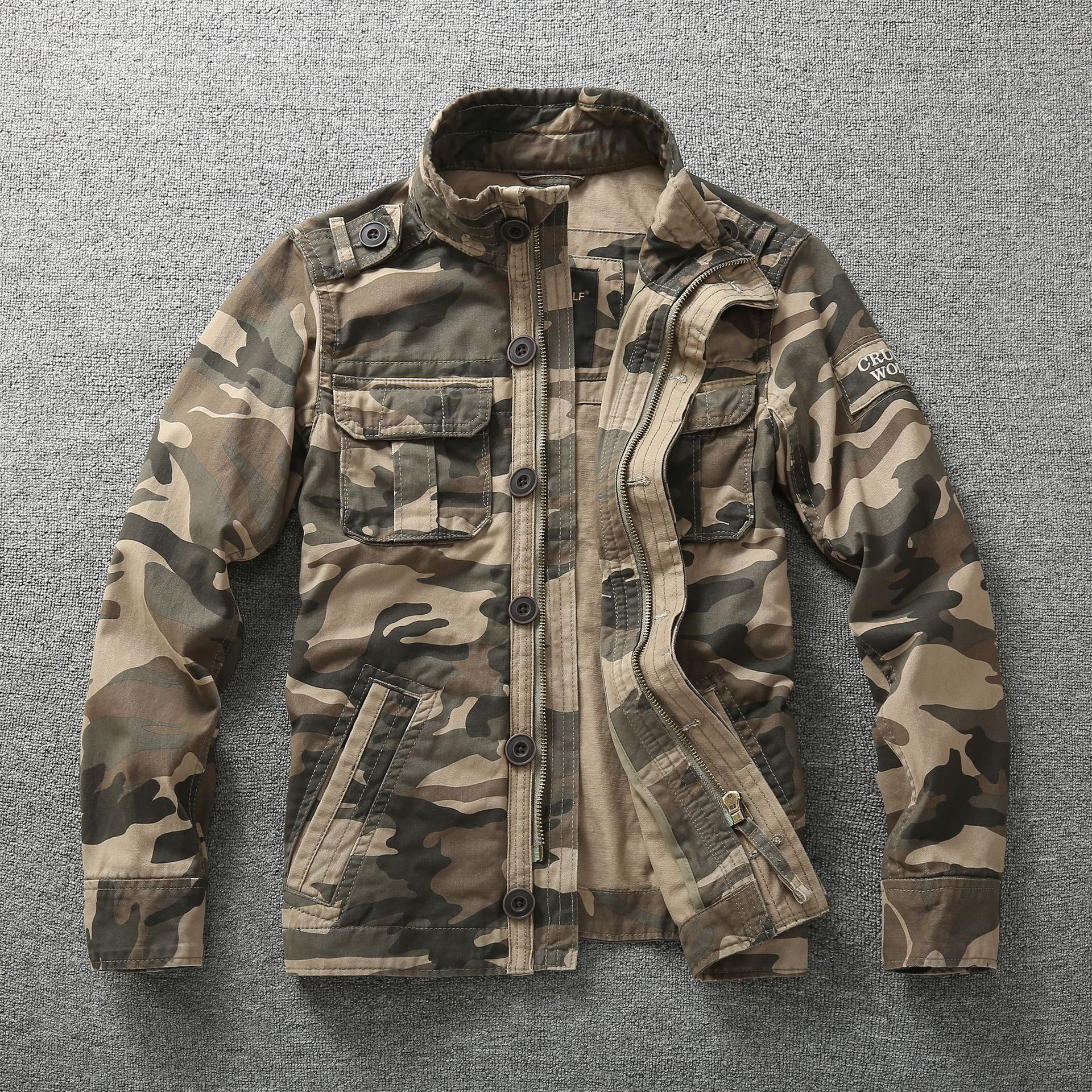 Autumn Camouflage Work Jacket For Men Outdoor Wear by Arizona Desert Gear