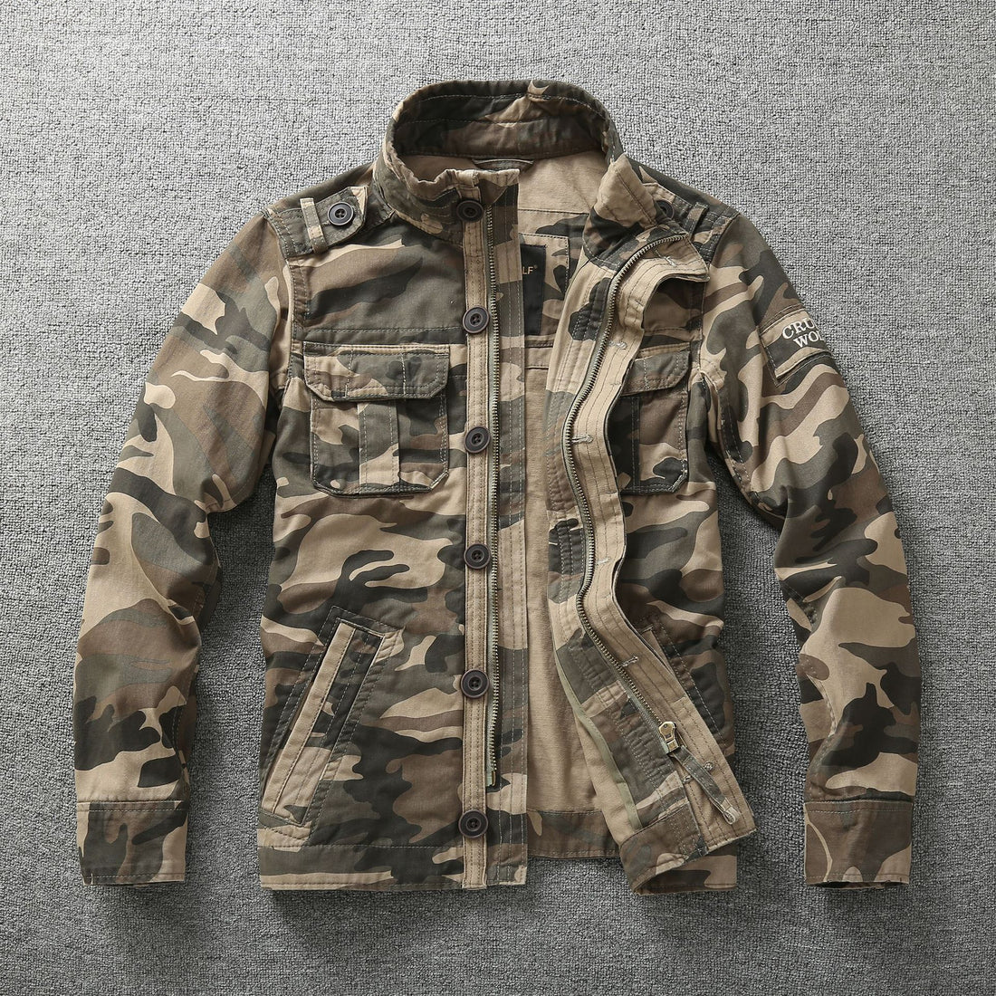 Autumn Camouflage Work Jacket For Men Outdoor Wear by Arizona Desert Gear