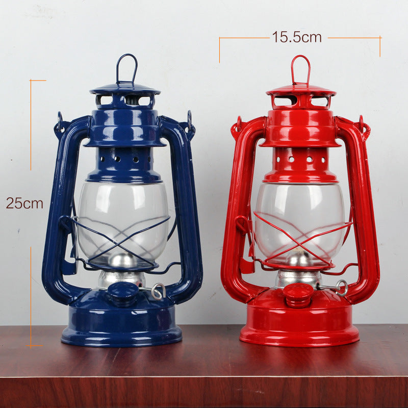 Retro Kerosene Lamp Iron Portable Tent Camping Lantern by Arizona Desert Gear