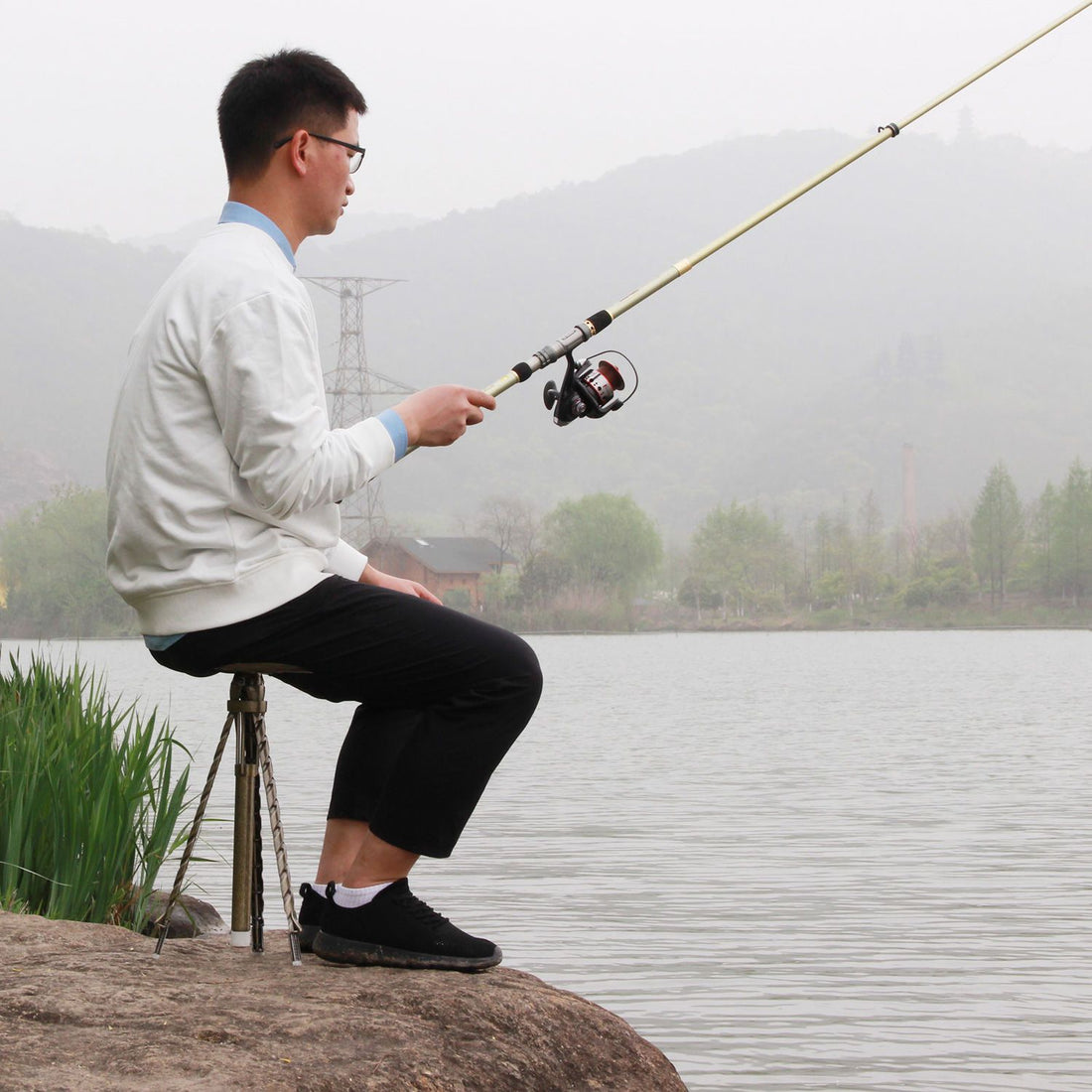 Multifunctional Foldable Trekking Pole Stool by Arizona Desert Gear