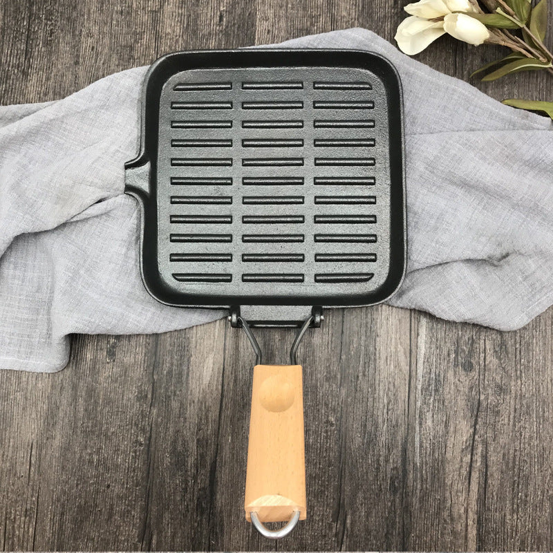 Camping Cast Iron Folding Steak Skillet by Arizona Desert Gear