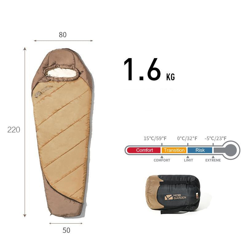 Thickened Winter Mummy Camping Sleeping Bag by Arizona Desert Gear