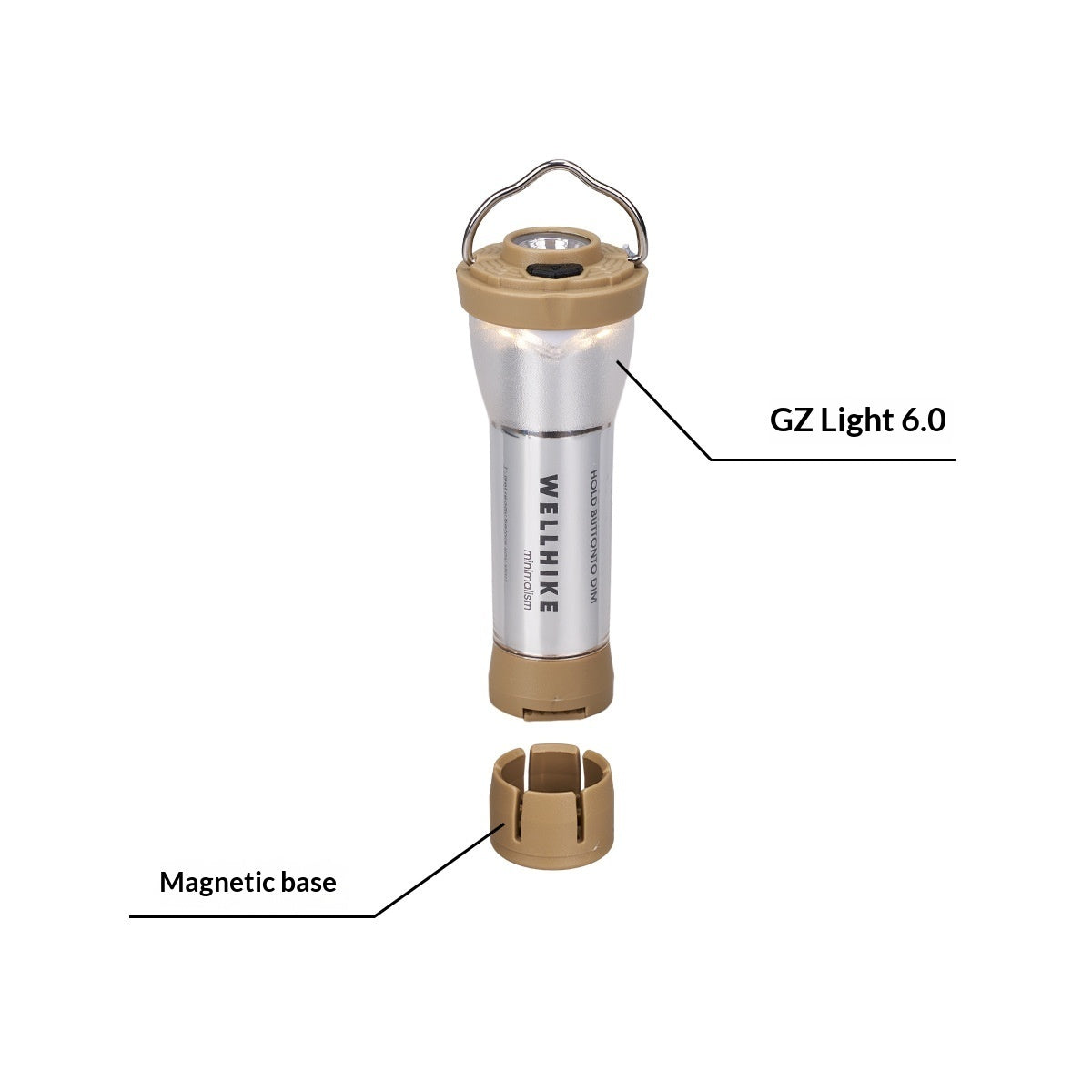 Outdoor Camping Flashlight With An Incandescent Bulb by Arizona Desert Gear