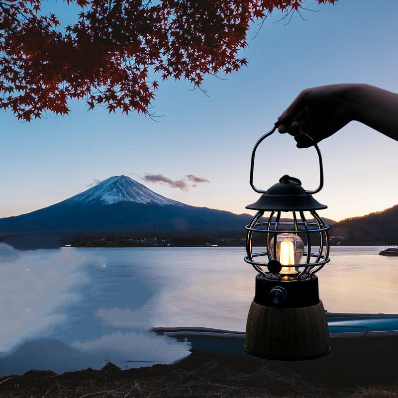 Camping Atmosphere Hanging Tent Light Retro Portable Lantern by Arizona Desert Gear