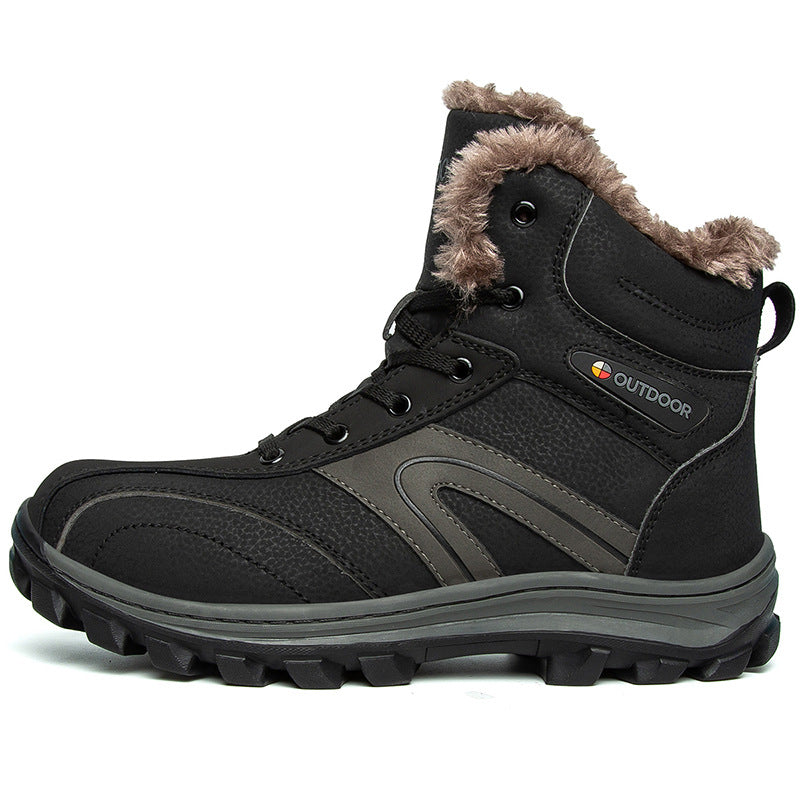 Warm Velvet Cotton Winter Hiking Boots Plus Size by Arizona Desert Gear
