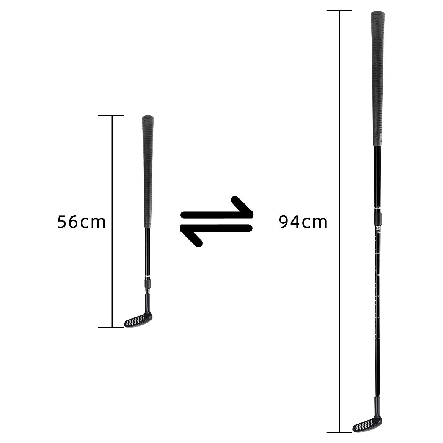 Double-Sided Zinc Alloy Telescopic Golf Club by Arizona Desert Gear