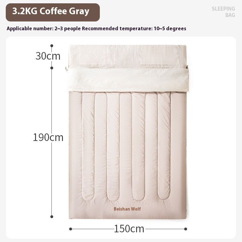 Double Thickened Cold Protection Camping Sleeping Bag by Arizona Desert Gear