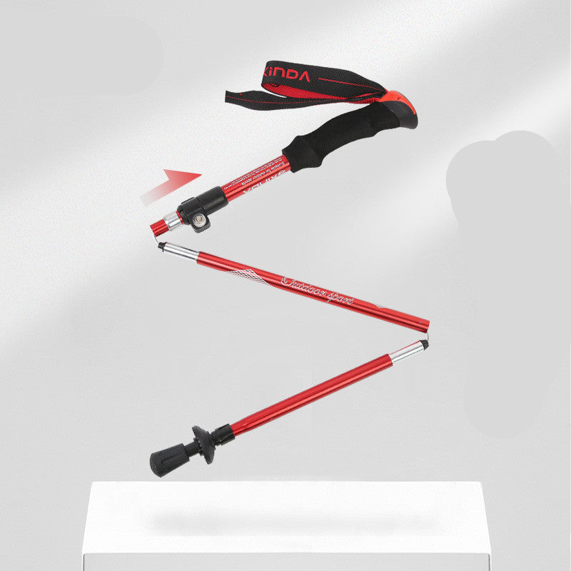 Outdoor Folding Ultra-light Aluminum Alloy Trekking Pole by Arizona Desert Gear