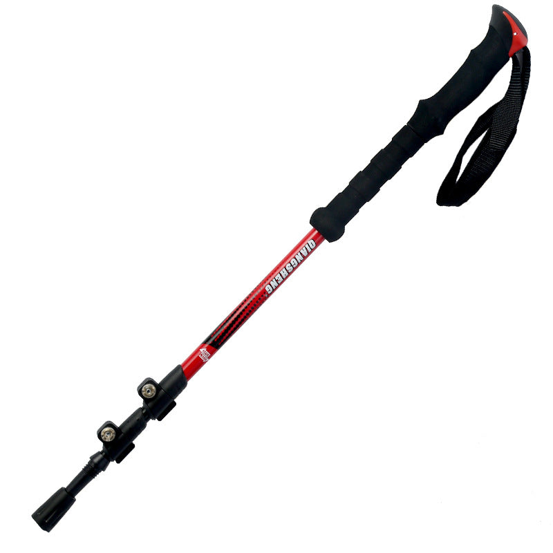 Telescopic Straight Handle External Lock Trekking Pole by Arizona Desert Gear