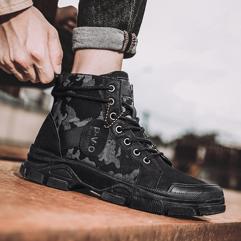 New Canvas High-Top Retro Hiking Boots by Arizona Desert Gear