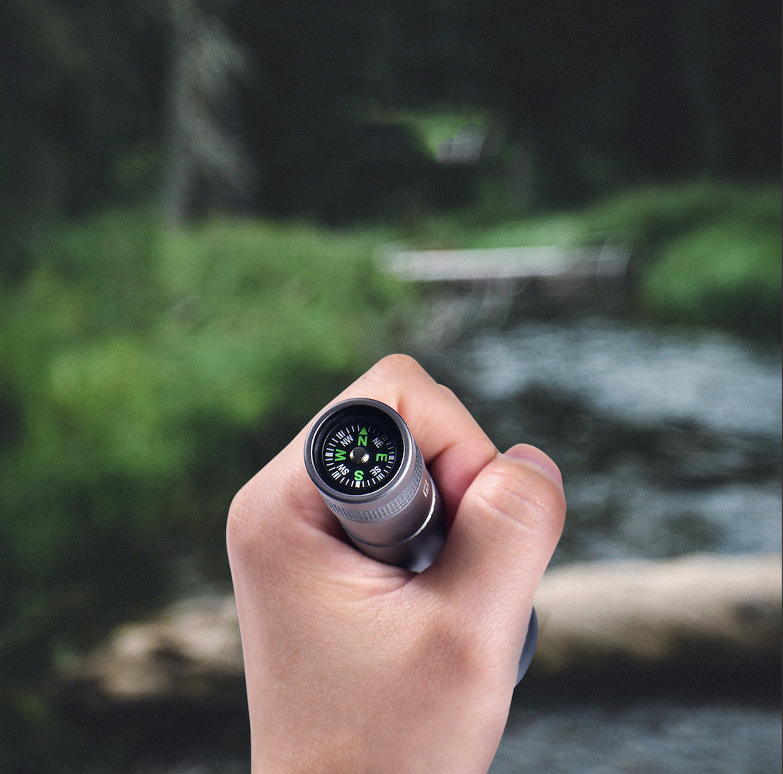 Rechargeable Waterproof Long Range Camping Compass Flashlight by Arizona Desert Gear
