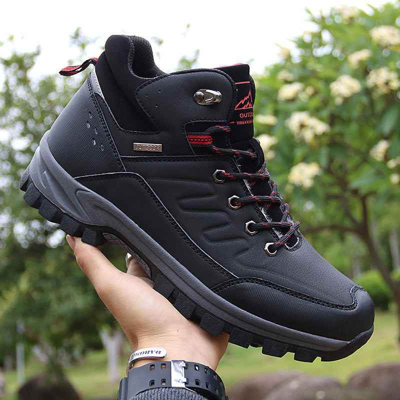 Men High Top Outdoor Hiking Boots Single Layer Shoes by Arizona Desert Gear