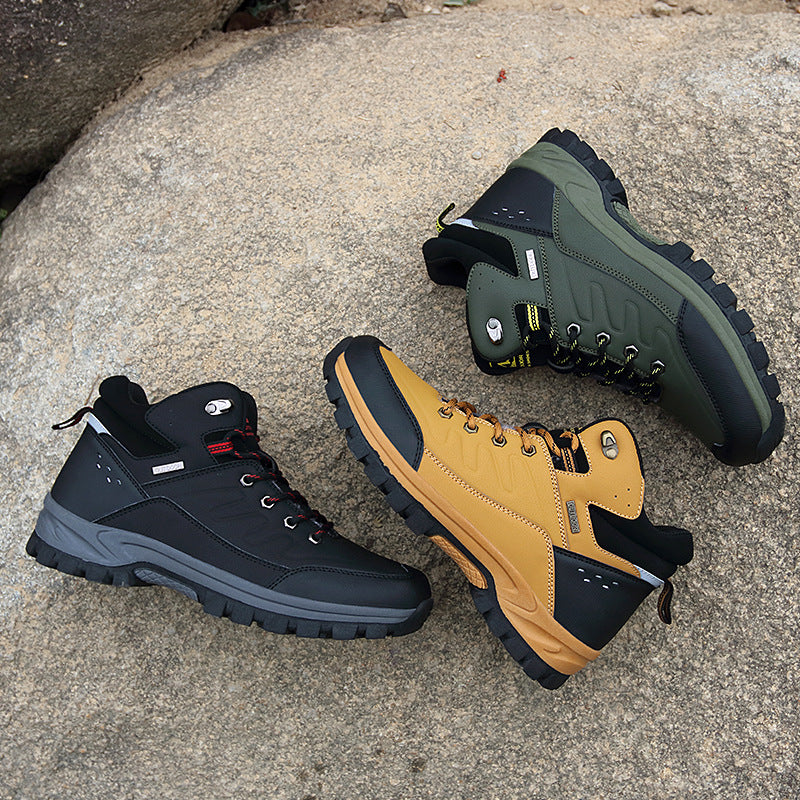 Men High Top Outdoor Hiking Boots Single Layer Shoes by Arizona Desert Gear