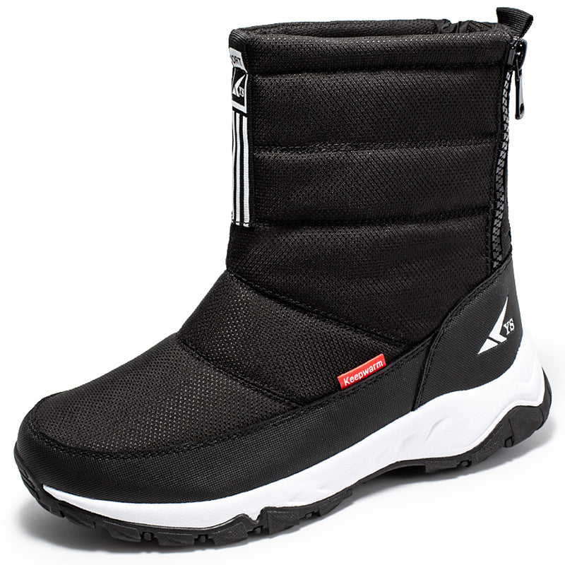 Men's Waterproof Snow Boots Fleece-Lined Short Ski Shoes by Arizona Desert Gear