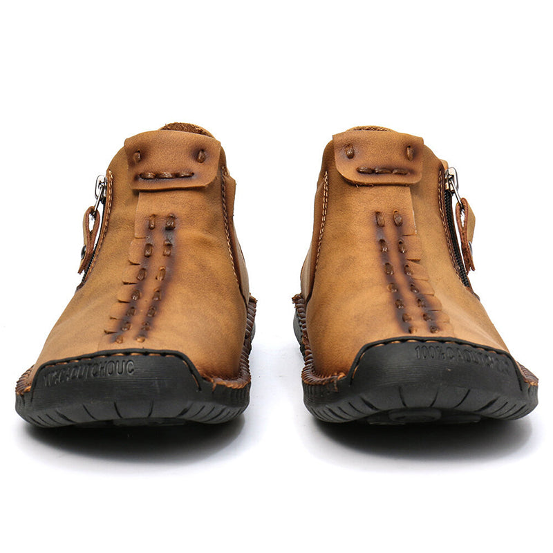 Men Ankle Zipper Hiking Boots Outdoor Shoes by Arizona Desert Gear
