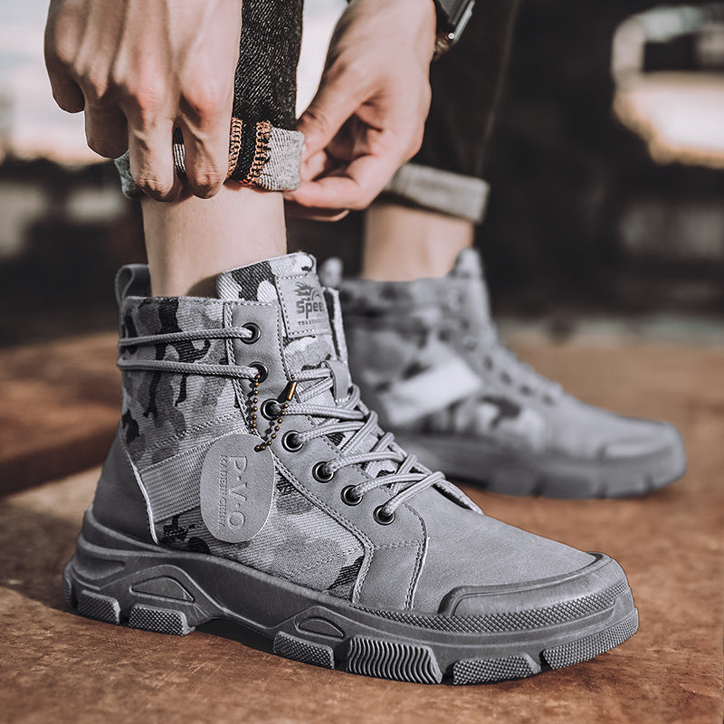 New Canvas High-Top Retro Hiking Boots by Arizona Desert Gear