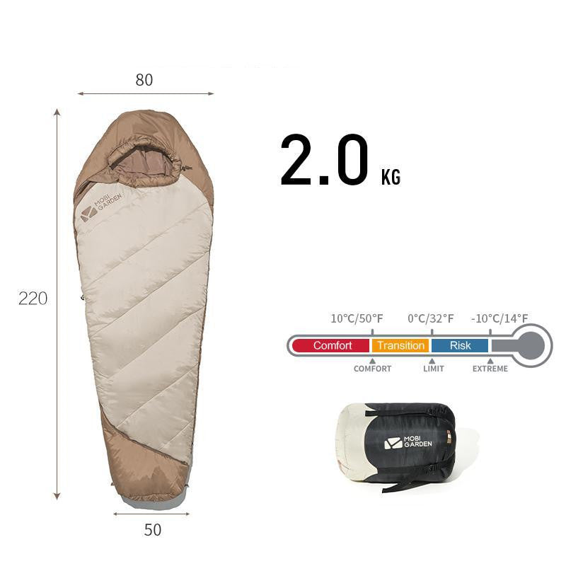 Thickened Winter Mummy Camping Sleeping Bag by Arizona Desert Gear