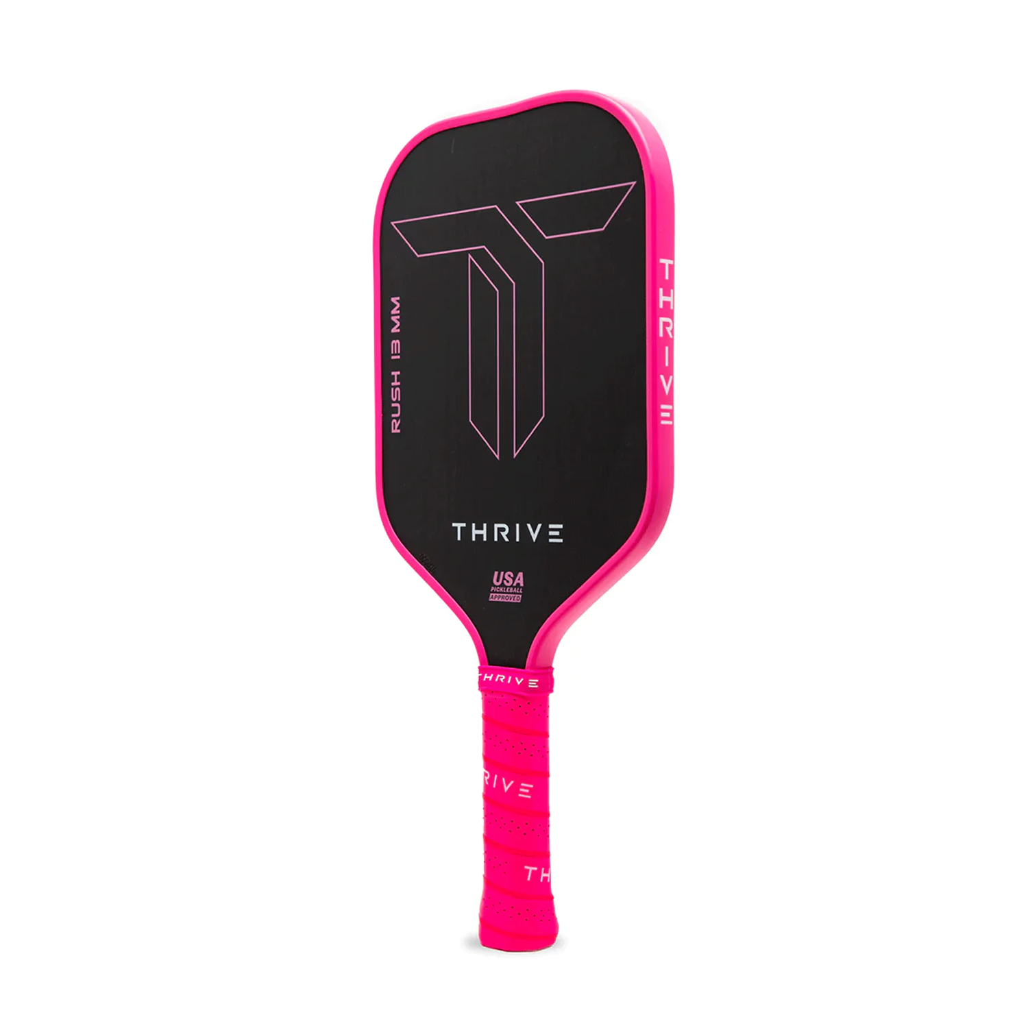RUSH 13 SINGLES (PINK) Includes custom weight card, paddle cover, paddle eraser, and lead weights. by Thrive Pickleball